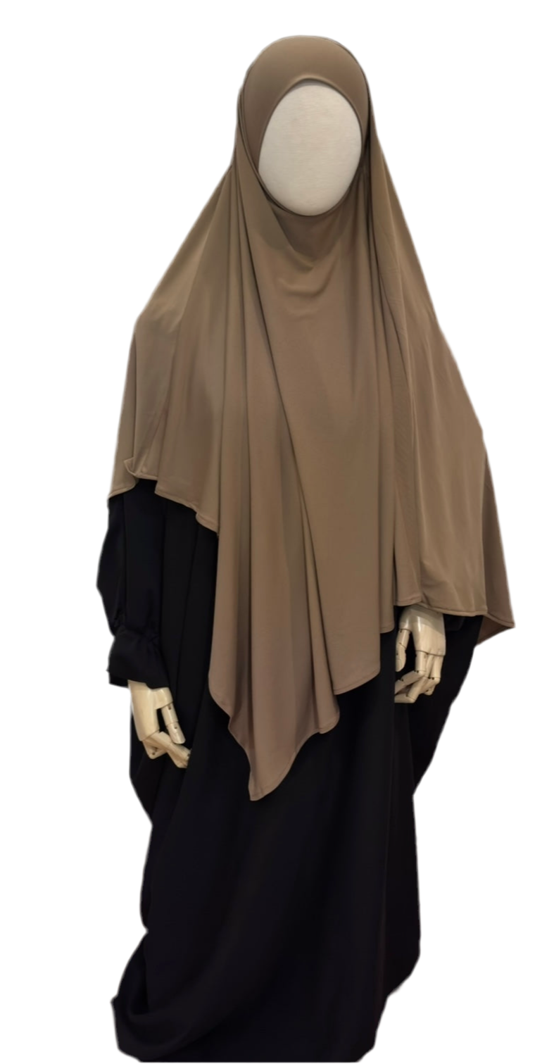 Premium Jersey Khimar - Mocha