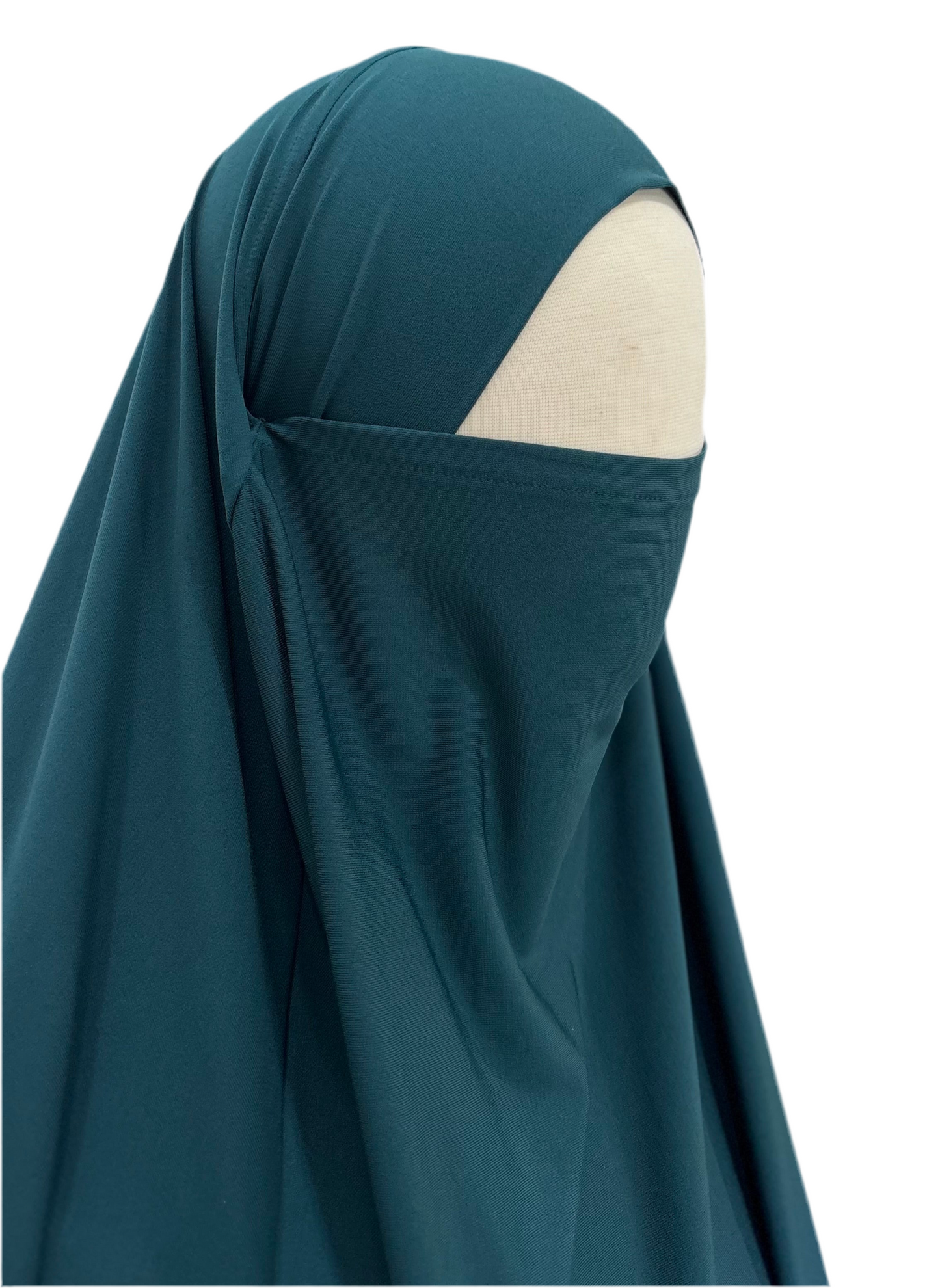 Premium Jersey Khimar - Peacock blue
