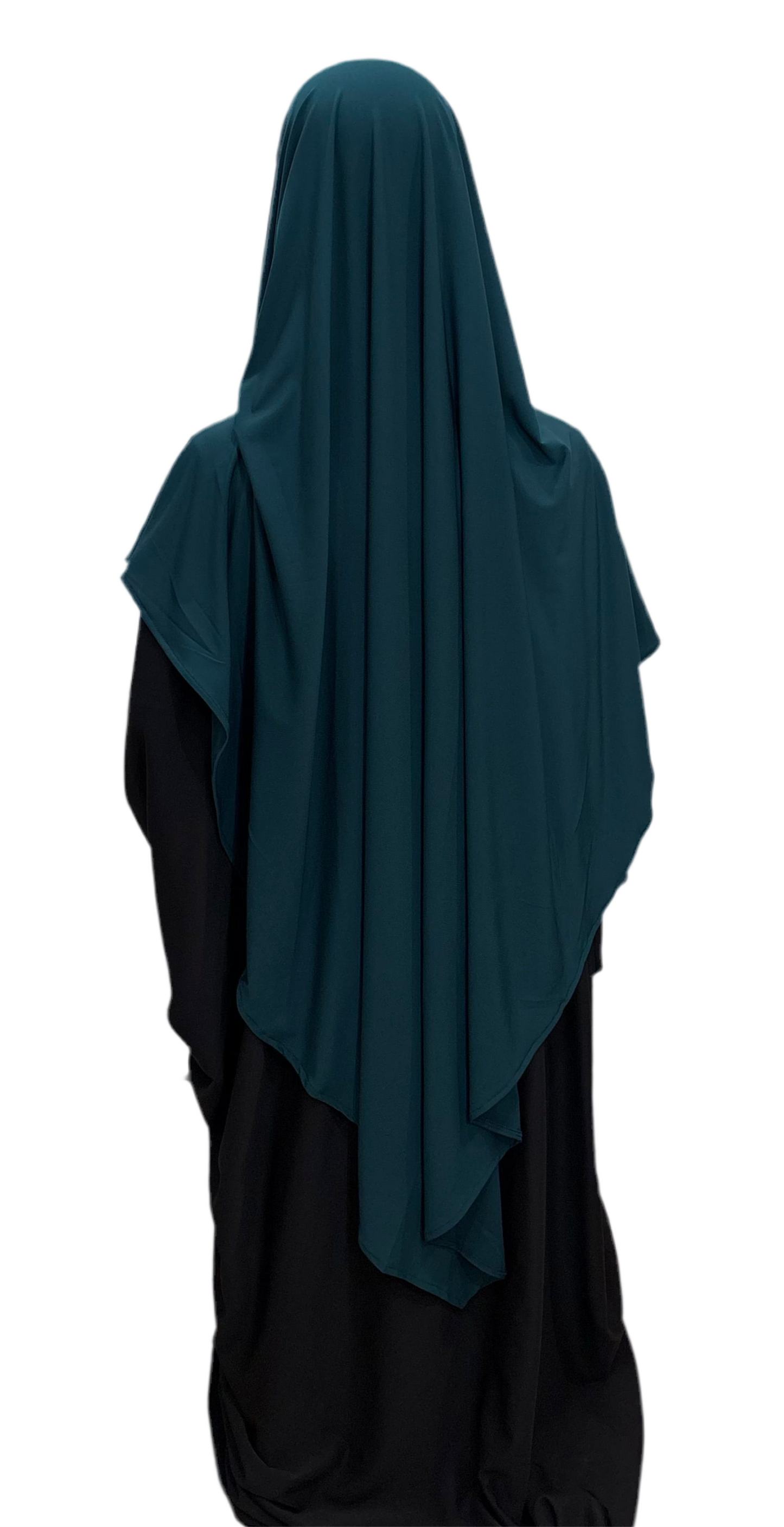 Premium Jersey Khimar - Peacock blue