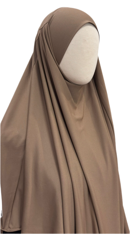 Premium Jersey Khimar - Mocha