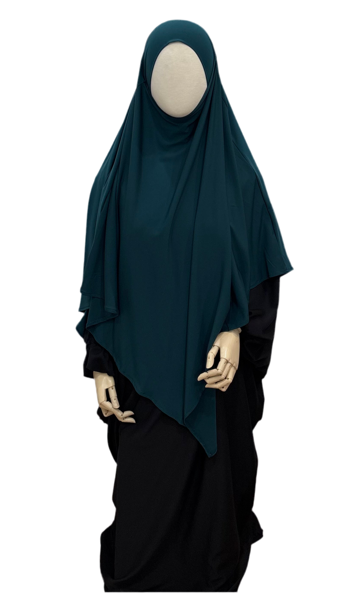 Premium Jersey Khimar - Peacock blue